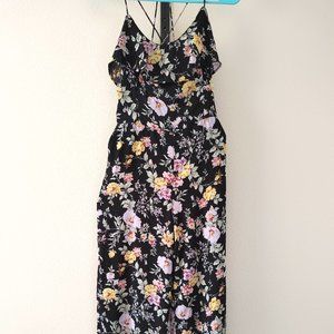 Floral midi jumpsuit